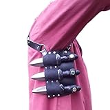 MDFCZXP Mittelalter Leder Achselhöhle Schwert Halter Unisex Wurfmesser Schwert Frosch mit...