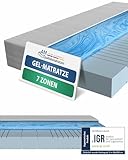 AM Qualitätsmatratzen 7 Zonen Gelmatratze 90x200 H3 - Made in Germany - Oeko TEX zertifizierte...