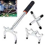 Miayical Billard Queue Stick Brücke Halter, Queuebrücke, mit 3 Stück Abnehmbarem Brücken Kopf...