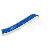 WoodsCraft - Rollenrutsche-Wellenrutsche [160cm] für Kletterdreieck, Sprossenwand & Kletterset |...