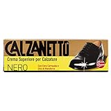 Calzanetto – Creme oben für Schuhe mit Carnauba Wachs und Öl von Mandeln, 50 ml, Farbe...