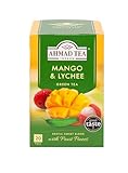 Ahmad Tea - Mango & Lychee - Grüner Tee mit Mango und Litschi - Mit Fruchtstücken - Einzeln...
