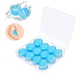 Silikon Ohrstöpsel, Wiederverwendbare Ohrstöpsel 6 Paar, Wasserdichte Schwimmen Ohrenstöpsel für...