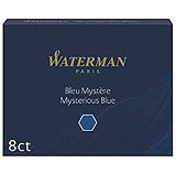 Waterman Füller-Tintenpatronen | Extra lang | Mysterious Blue | 8 Stück