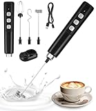 Elektrischer Milchaufschäumer,Milk Frother,Elektrischer Schneebesen,Mini Handmixer,USB-C Aufladbar...