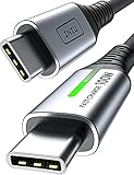 INIU USB C Kabel, 100W [2m] 5A PD QC 4.0 Schnellladekabel USB C auf USB C Kabel, Nylon Geflochten...