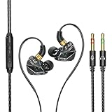 In-Ear-Ohrhörer mit Kabel, 2-in-1-Ohrhörer mit Mikrofon, 3,5 mm geräuschisolierend, ergonomisches...