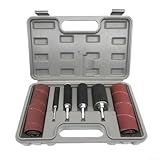 Bohrmaschine Schleiftrommel Kit 20 Stück mit 80 120er Körnung Schleifhülsen zum Polieren...