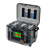 Filteilect Akku-Ladehub für DJI - Schnellladegerät mit LED-Leuchten für OSMO 360,...