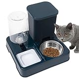 Katzen Trink- Und Futterautomat,Katzenfutterautomat Und Trinkbrunnen Für Innenbereich -...