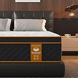 purekib Matratze, Memory-Schaum-Hybrid-Matratze, mittelfeste und individuelle Taschenfedern,...