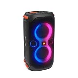 JBL PartyBox 110 in Schwarz – Trag- und rollbarer Bluetooth Party-Lautsprecher mit Lichteffekten...