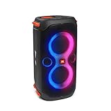 JBL PartyBox 110 - Schwarz – Trag - und rollbarer Bluetooth Party-Lautsprecher mit Lichteffekten...