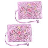 TOPPERFUN 2 Stück Schmuck Organizer Roll Teiliges Tragbare Schmuck Aufbewahrungstasche Faltbare...