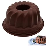 Gugelhupfform Groß, Ø 24 cm, Silikon Gugelhupf Backform, Leicht zu Reinigen, Kugelhupf Backform,...