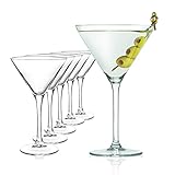 Sahm Martini Gläser 6er Set - 225ml Hochwertiges Original Martini Glas - Spülmaschinengeeignet -...