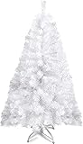 Weißer Weihnachtsbaum von Prextex - 1,20 m – 320 Spitzen – Hochwertiger Künstlicher...