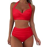 Tankini Damen Sexy Bademode Damen Tankini Kurz Tankini Damen Bauchweg Bademode Set Schwimmanzug...