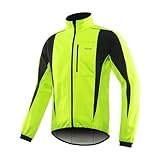 ARSUXEO Herren Radjacke wasserdicht winddicht Winter Thermal Atmungsaktiv Fahrradbekleidung 15K...