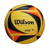 WILSON Volleyball OPTX AVP VB REPLICA, Replica Beach-Volleyball, Synthetik, Offizielle Größe,...