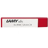 Lamy 1219666 M 44 Mine 813 – Bleistiftminen in Schreibfarbe schwarz und Minenhärte B (6 Stück) -...