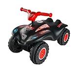 BIG Bobby Car Quad Racing (schwarz-rot) - Kinder-Rutschauto ab 3 Jahre mit Lenker, Hupe und...