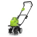 Greenworks G40TL Akku Gartenfräse, Rasenfräse mit Frontzinken, 25 cm Arbeitsbreite, 13 cm...