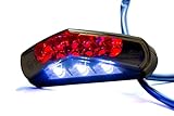 Generisch LED Rücklicht Motorrad Universal e-geprüft mit integr. Kennzeichenbeleuchtung