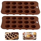 2 Pralinenformen aus Silikon, Pralinenform Silikon mit Deckel, Silikonform für Pralinen und...