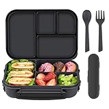 Amathley Brotdose Kinder Mit FäChern,Bento Box Kinder,Brotdose Erwachsene,1200ml Lunchbox Mit 4...