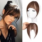 Clip-in-Pony, 100% Echthaar-Extensions für Damen, französischer Pony, Kunsthaarverlängerung, Pony...