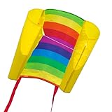 CIM Einleiner-Drachen - Beach Kite Rainbow - Einleiner Flugdrachen für Kinder ab 6 Jahren -...
