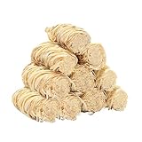 Plawee 40 STK. Anzünder Natürliche Anzünder Holzfarbe Ca. 5x2cm für Kamin, Pellet-Ofen &,...