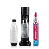 SodaStream GAIA, Wassersprudler mit CO2-Zylinder und 1x 1L spülmaschinenfeste Kunststoff-Flasche,...