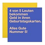 Central 23 - Lustige Geburtstagskarte – 4 von 5 Leuten - Humorvolle Glückwunschkarte zum...