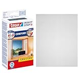 tesa Insect Stop Comfort Fliegengitter für Fenster - Insektenschutz mit Klettband selbstklebend -...