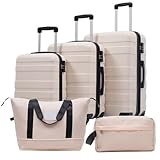 Generisch 5 Teiliges SetgepäCkset M-L-XL Set Hartschalenkoffer Rollkoffer Trolley HandgepäCk 4...