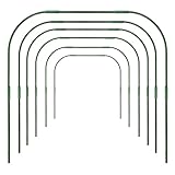 6 x Gartenreifen für Reihenabdeckung, 86 x 91,4 cm, Gewächshaus-Rahmen, Tunnel-Reifen, rostfreier...
