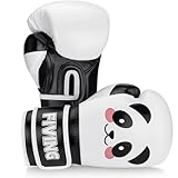FIVING Kinder Boxhandschuhe, Panda Design, 4-6 oz, Atmungsaktives Mesh, Integrierter...