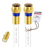 Digoloan Koaxialkabel 15m, RG6 Antennenkabel SAT Kabel 75 Ohm, F Stecker vergoldet,...