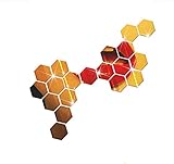 12 Stücke 3D Spiegel Hexagon Vinyl Abnehmbare Wandaufkleber Aufkleber Home Art DIY Tür Spiegel...