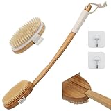 51CM Duschbürste Rücken Badebürste mit Langem Stiel Abnehmbarer langer Griff 2 Stück...