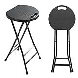 Premium Klapphocker – bis 250kg belastbar, Tragbarer Klappbarer Faltbarer Hocker mit Tragegriff,...