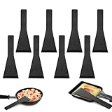 HJZHII 8 Stück Raclette Schaber, Raclette schaber Pfannenwender Nylon Pfannenwender Set (13,5 x 5...