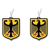2x Duftbaum mit Bundesadler Motiv, Auto lustig Duftspender, Duftbaum Auto tuning, Lufterfrischer,...