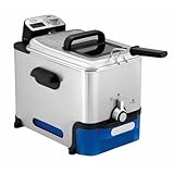 Tefal Oleoclean Pro Inox & Design Fritteuse, 2300W, Kapazität 1,2 Kg, Herausnehmbarer Ölbehälter,...