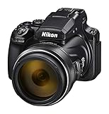 Nikon Coolpix P1000 Bridgekamera, 125-facher optischer Zoom, 4K/UHD-Video, Bluetooth, WLAN, Schwarz