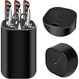 Universal Messerblock ohne Messer, stylischer Messerhalter mit 21 flexiblen Schlitzen und cleverem...