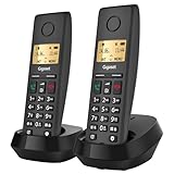 Gigaset Pure 220 Duo - 2 Schnurlose DECT-Telefone - mit Call-Block-Taste und Freisprechfunktion -...