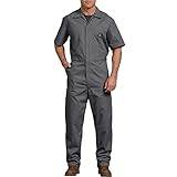 Dickies Herren Kurzärmeliger Overall Arbeitsoverall, Grau V1, XL
